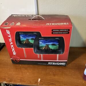 Brand New Rockville RTSVD961-GR 9” Grey Plug N Play Dual DVD/HDMI Car